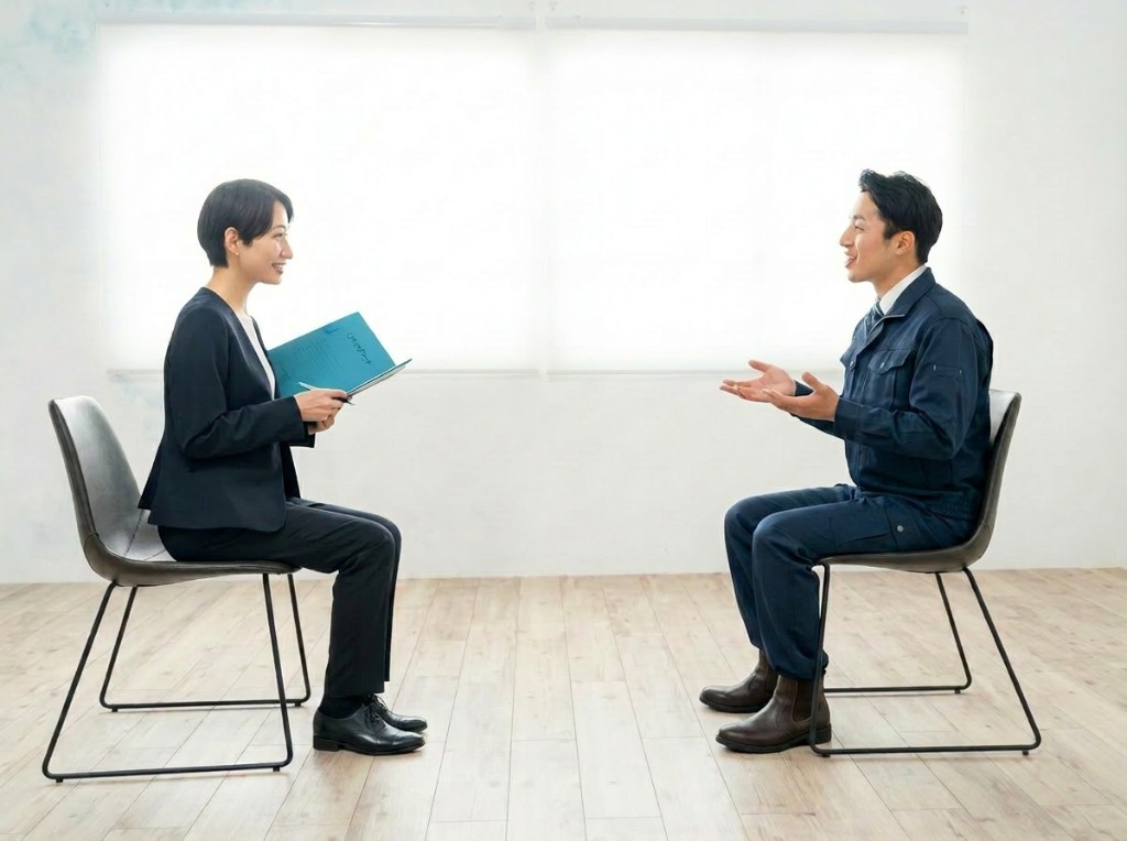現状の課題をヒアリングする相談のイメージ